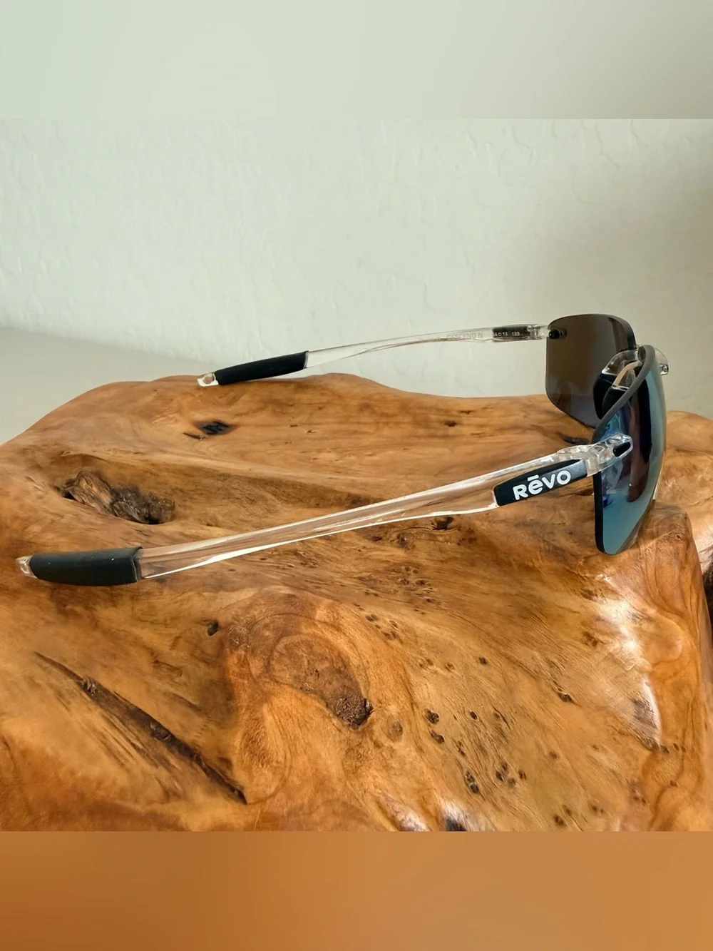 Revo Descend N rimless crystal clear frame polarized sunglasses 64-13-139